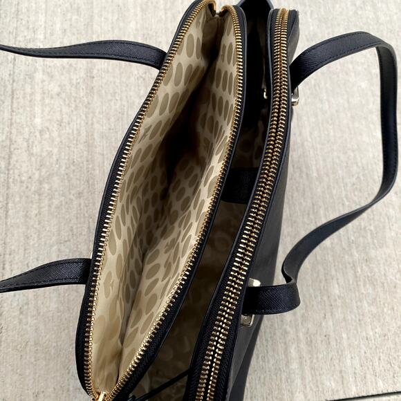 Kate Spade New York Cedar Street Leather Elissa Shoulder Tote Bag Black Small - Picture 8 of 16